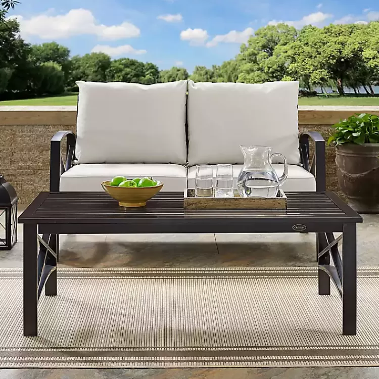Oiled Bronze Metal Dayton Outdoor Coffee Table>Kirklands Home Cheap
