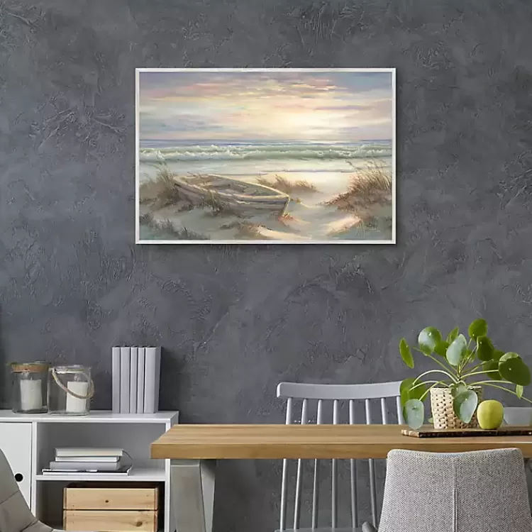 old_rowboat_on_the_shore_framed_canvas_art_print_3.webp Old Rowboat on the Shore Framed Canvas Art Print>Kirklands Home Cheap