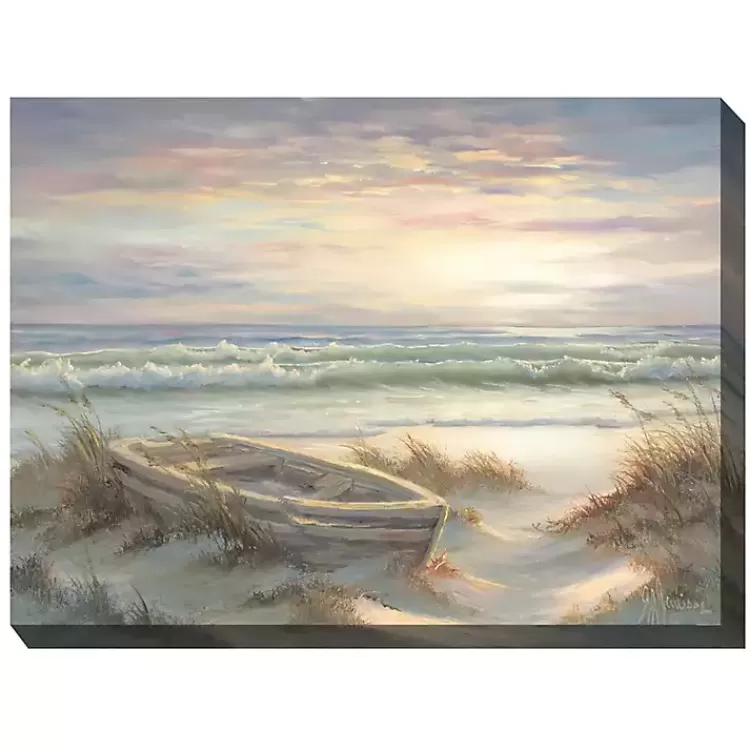 Old Rowboat Outdoor Canvas Art Print>Kirklands Home Store