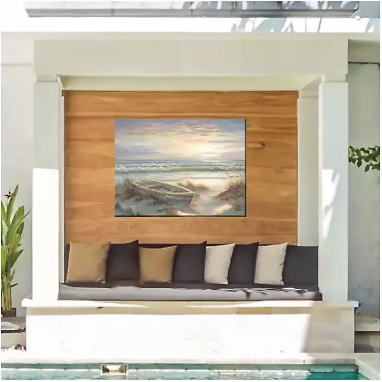 Old Rowboat Outdoor Canvas Art Print>Kirklands Home Store