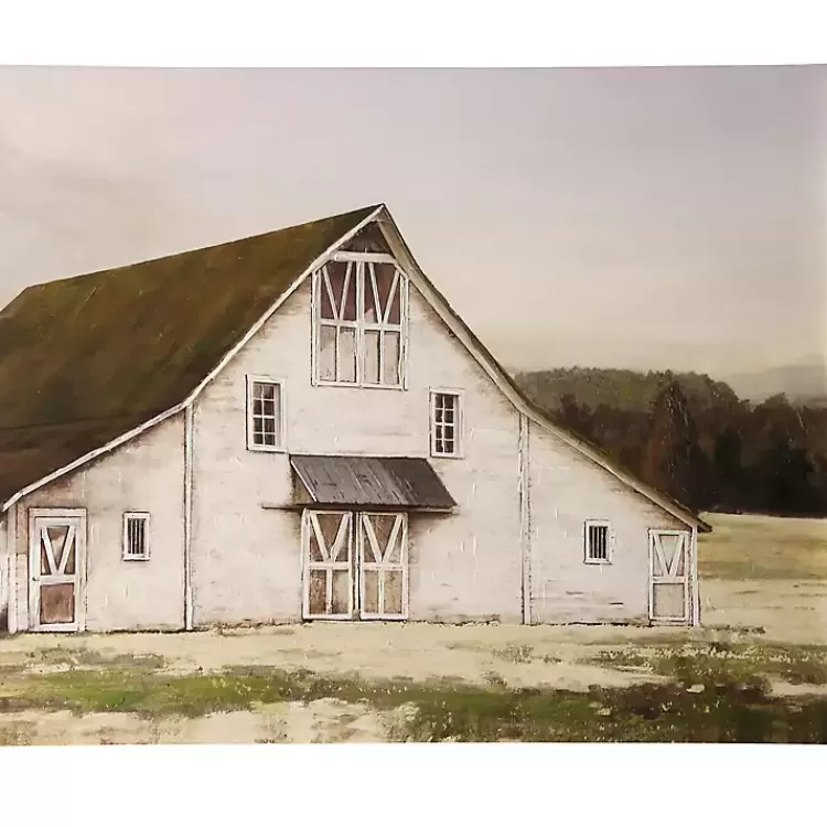 Ole Blanc Barn Embellished Canvas Art Print>Kirklands Home Cheap