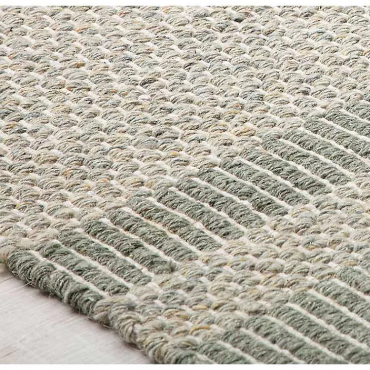 Olive Striped Border Area Rug>Kirklands Home Flash Sale