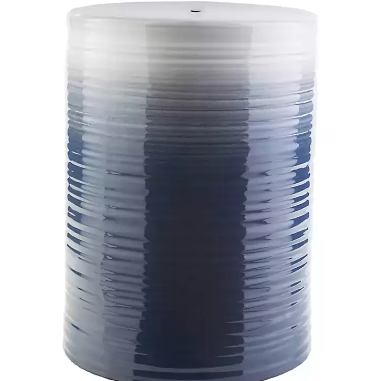 Ombre Navy Blue Ripple Accent Table>Kirklands Home New