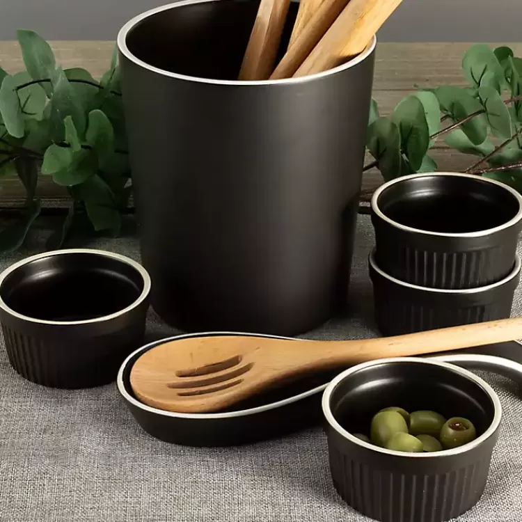 onyx_katy_pc_kitchen_accessories_set_4.webp Onyx Katy 6-pc. Kitchen Accessories Set>Kirklands Home Flash Sale