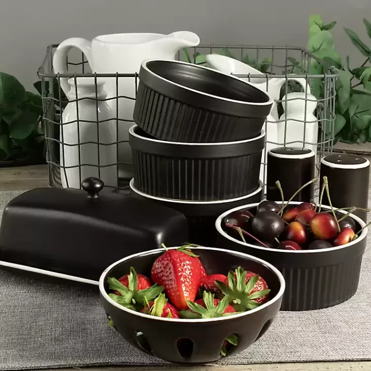 onyx_stoneware_pc_kitchen_accessories_set_4.webp Onyx Stoneware 7-pc. Kitchen Accessories Set>Kirklands Home Discount