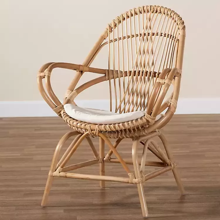Open Woven Rattan Accent Chair>Kirklands Home Flash Sale