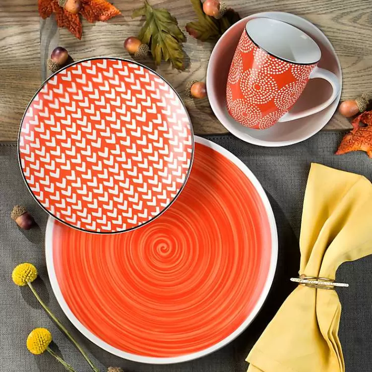 opulent_orange_stoneware_pc_dinnerware_set_3.webp Opulent Stoneware 16-pc. Dinnerware Set>Kirklands Home Outlet