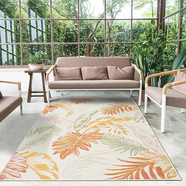 orange__green_palms_reversible_outdoor_rug_x_3.webp Orange & Green Palms Reversible Outdoor Rug, 5x7>Kirklands Home Discount