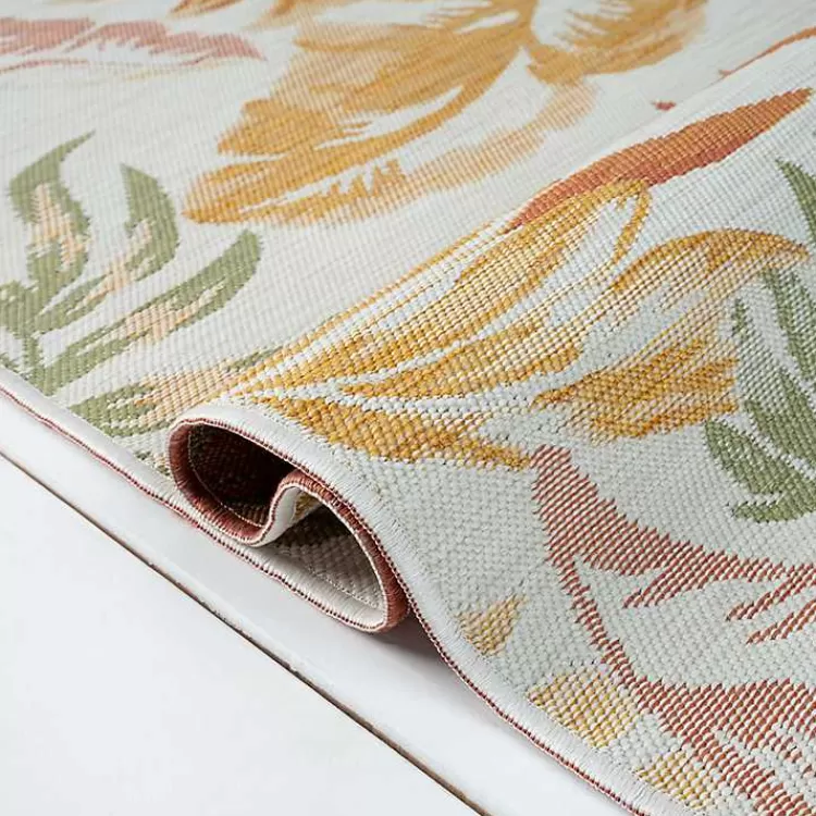 orange__green_palms_reversible_outdoor_rug_x_6.webp Orange & Green Palms Reversible Outdoor Rug, 5x7>Kirklands Home Discount