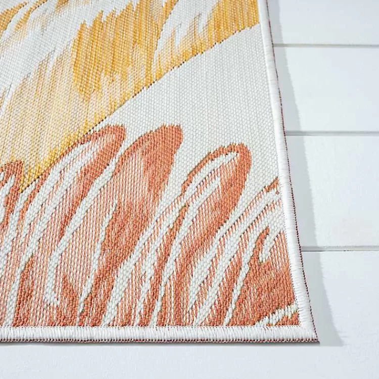 orange__green_palms_reversible_outdoor_rug_x_7.webp Orange & Green Palms Reversible Outdoor Rug, 5x7>Kirklands Home Discount