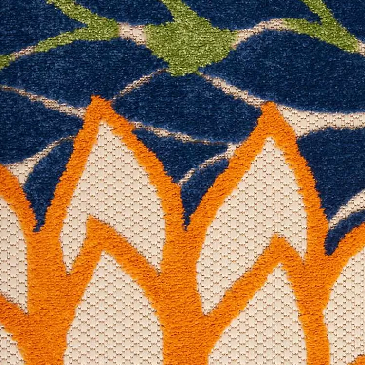 orange_bright_floral_burst_outdoor_area_rug_x_4.webp Orange Bright Floral Burst Outdoor Area Rug, 5x7>Kirklands Home Discount