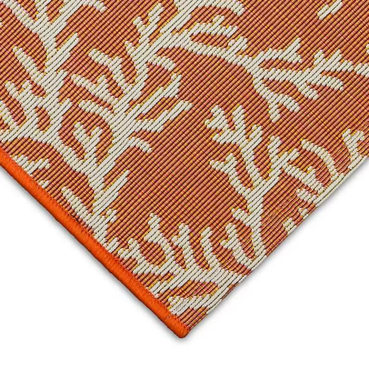 Coral Indoor/Outdoor Runner, 1x4>Kirklands Home Shop