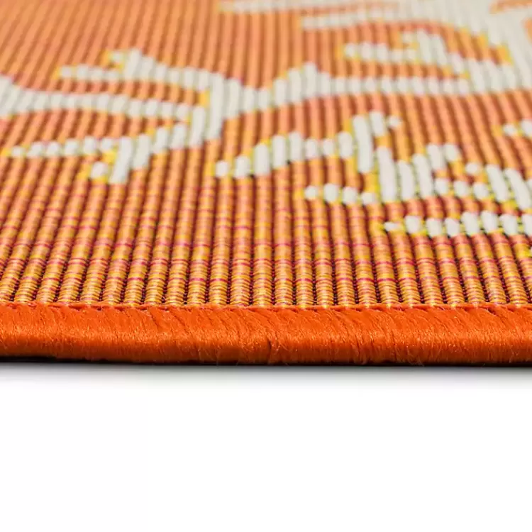 Coral Indoor/Outdoor Runner, 1x4>Kirklands Home Shop