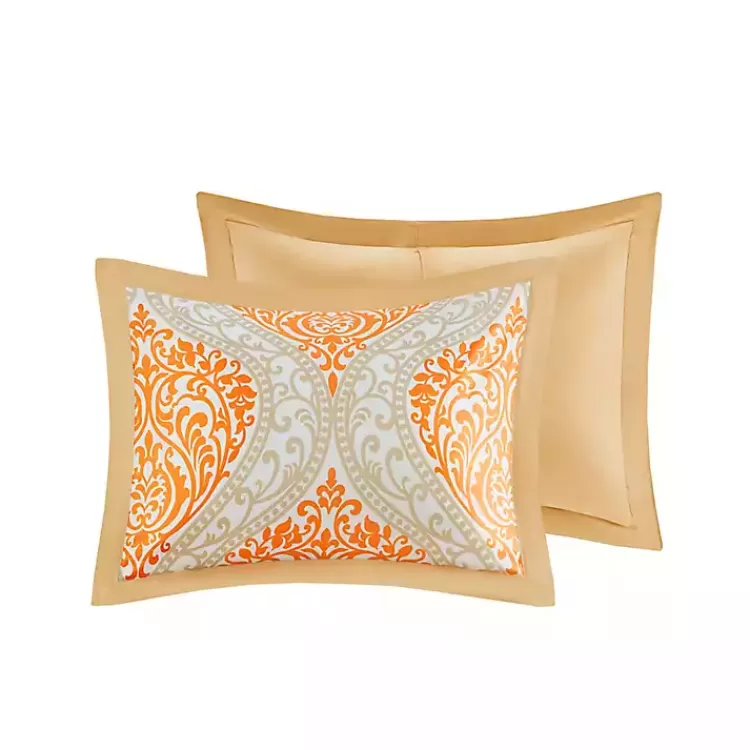 orange_damask_pc_fullqueen_comforter_set_5.webp Orange Damask 5-pc. Full/Queen Comforter Set>Kirklands Home Best