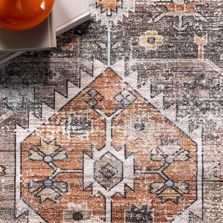 orange_distressed_medallion_washable_area_rug_x_3-1.webp Orange Distressed Medallion Washable Area Rug, 3x5>Kirklands Home Discount
