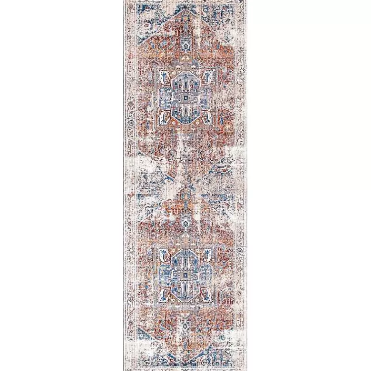 Orange Eli Medallion Fringe Runner>Kirklands Home Cheap