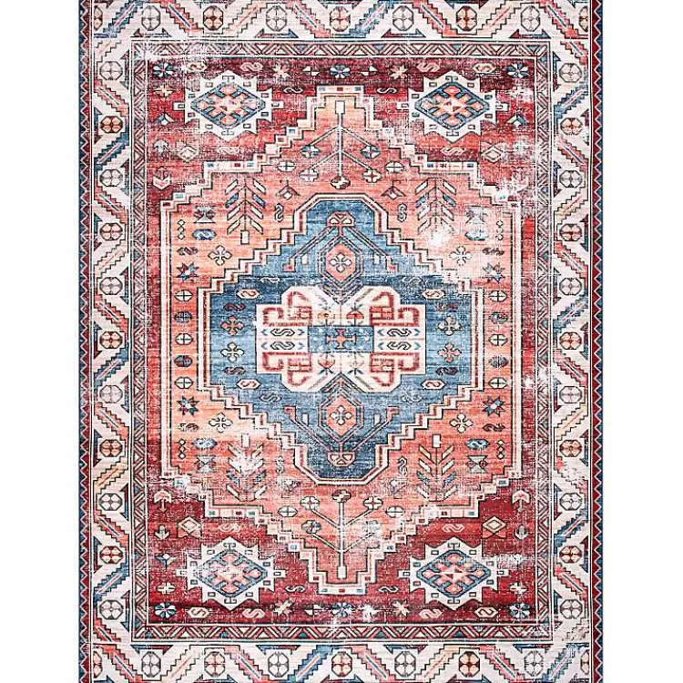 Orange Faded Medallion Washable Runner>Kirklands Home Hot