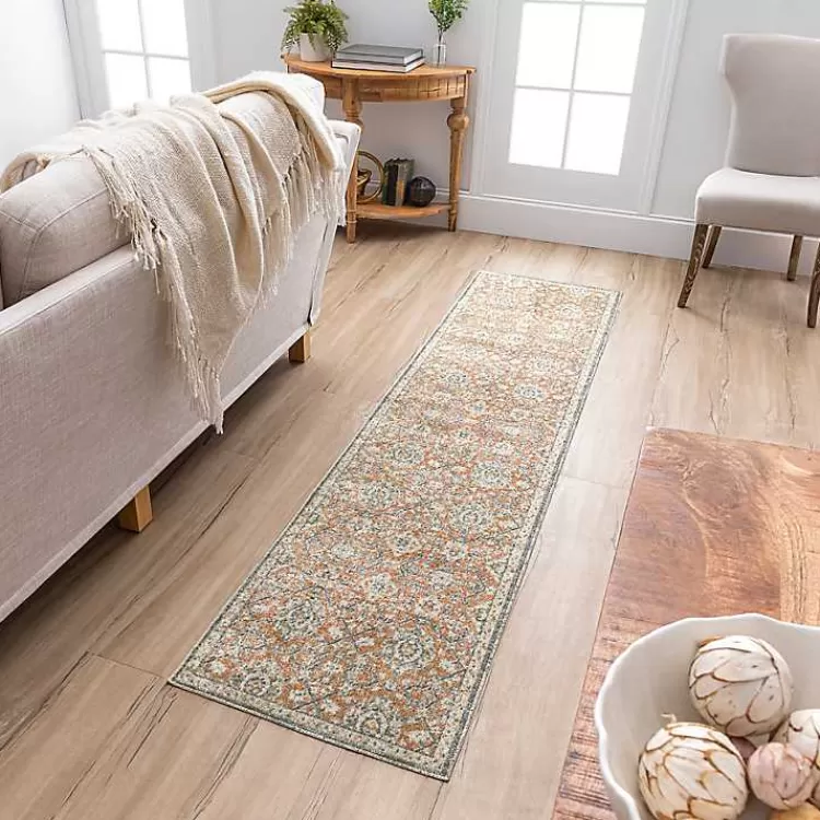 orange_granary_floral_runner_x_6.webp Granary Floral Runner, 2x8>Kirklands Home Best Sale