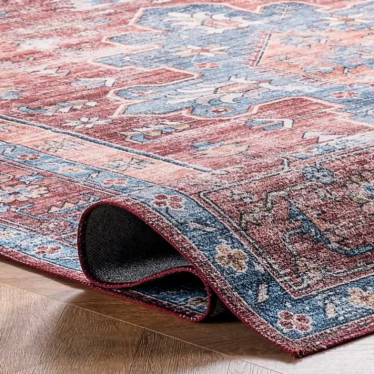 orange_medallion_washable_area_rug_x_4.webp Orange Medallion Washable Area Rug, 4x6>Kirklands Home New