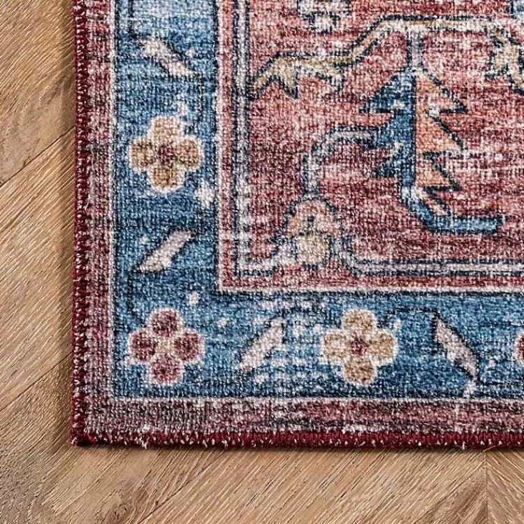 orange_medallion_washable_area_rug_x_5.webp Orange Medallion Washable Area Rug, 4x6>Kirklands Home New