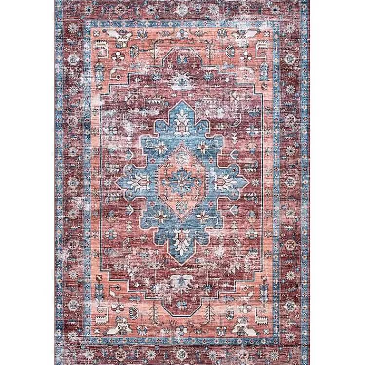 Orange Medallion Washable Runner>Kirklands Home Best Sale