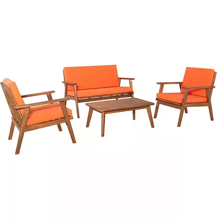 4-pc. Acacia Wood Outdoor Living Set>Kirklands Home Cheap