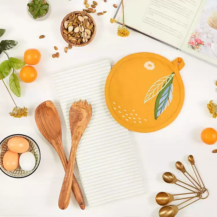 orange_pc_kitchen_towel_and_pot_holder_set_5.webp Orange 2-pc. Kitchen Towel and Pot Holder Set>Kirklands Home Outlet