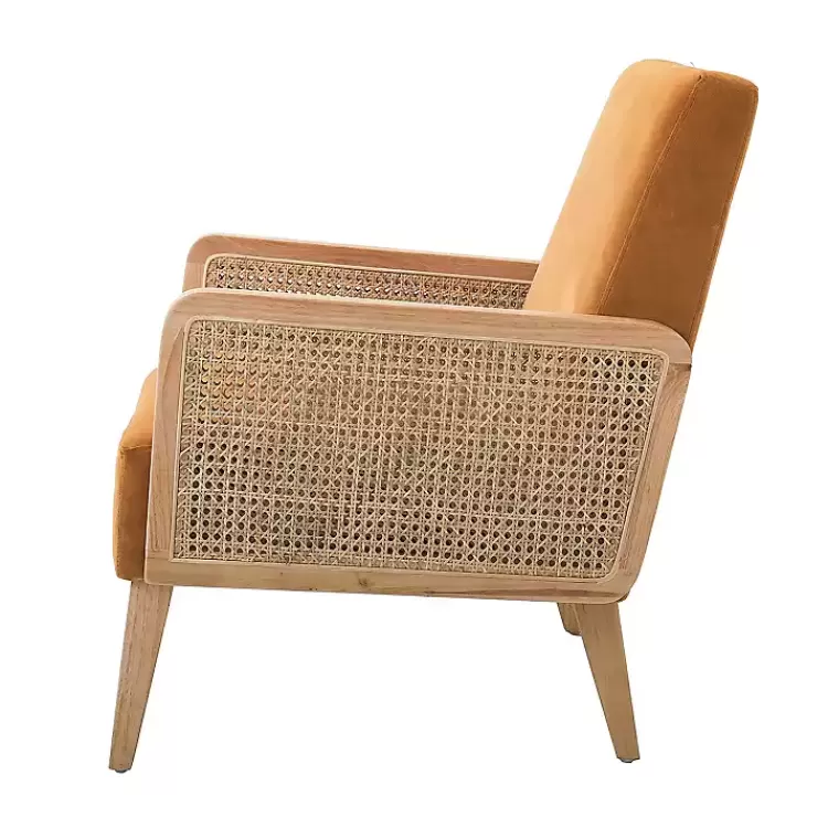Orange Rattan Accent Chair>Kirklands Home Shop