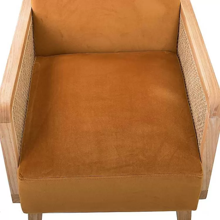 orange_rattan_accent_chair_2.webp Orange Rattan Accent Chair>Kirklands Home Shop