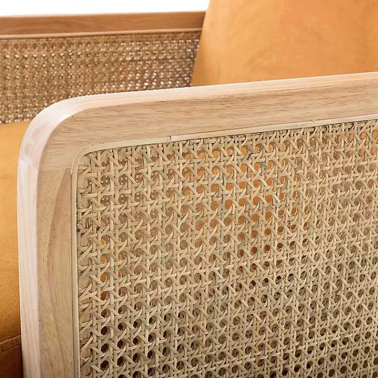 orange_rattan_accent_chair_4.webp Orange Rattan Accent Chair>Kirklands Home Shop