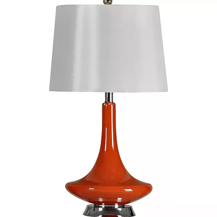 Orange Retro Glass Table Lamp>Kirklands Home New