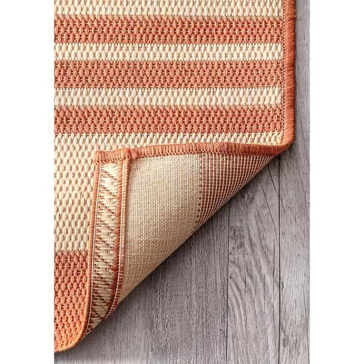orange_robin_stripe_outdoor_rug_x_3.webp Robin Stripe Outdoor Rug, 5x8>Kirklands Home Cheap