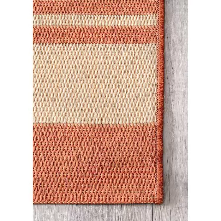 orange_robin_stripe_outdoor_rug_x_4.webp Robin Stripe Outdoor Rug, 5x8>Kirklands Home Cheap