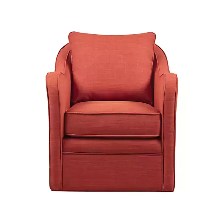 orange_swivel_upholstered_wide_seat_accent_chair_2.webp Swivel Upholstered Wide Seat Accent Chair>Kirklands Home Cheap