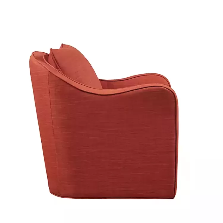 orange_swivel_upholstered_wide_seat_accent_chair_3.webp Swivel Upholstered Wide Seat Accent Chair>Kirklands Home Cheap