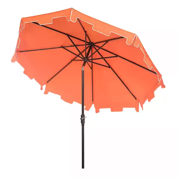 orange_tilt_crank__ft_outdoor_metal_umbrella_5.webp Tilt Crank 9 ft. Outdoor Metal Umbrella>Kirklands Home Sale