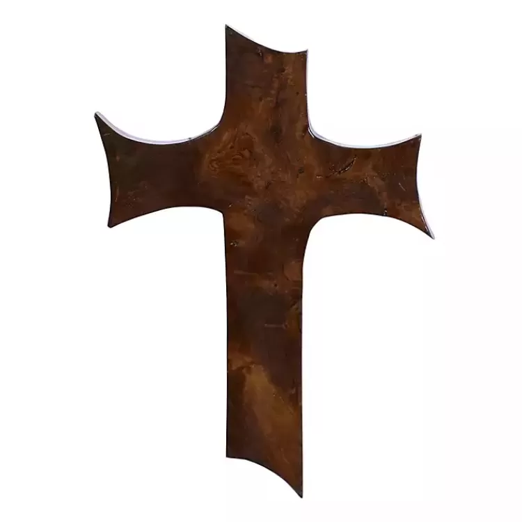 Organic Shape Cross Wall Plaque, 14 in.>Kirklands Home New