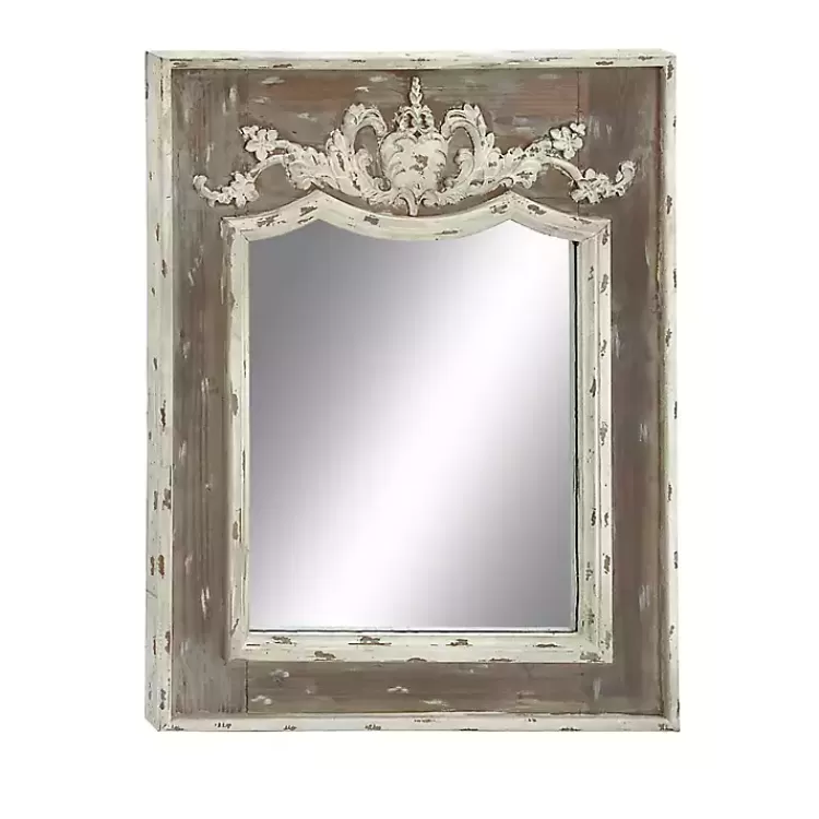 ornate_antique_white_wood_wall_mirror_2.webp Ornate Antique White Wood Wall Mirror>Kirklands Home Store