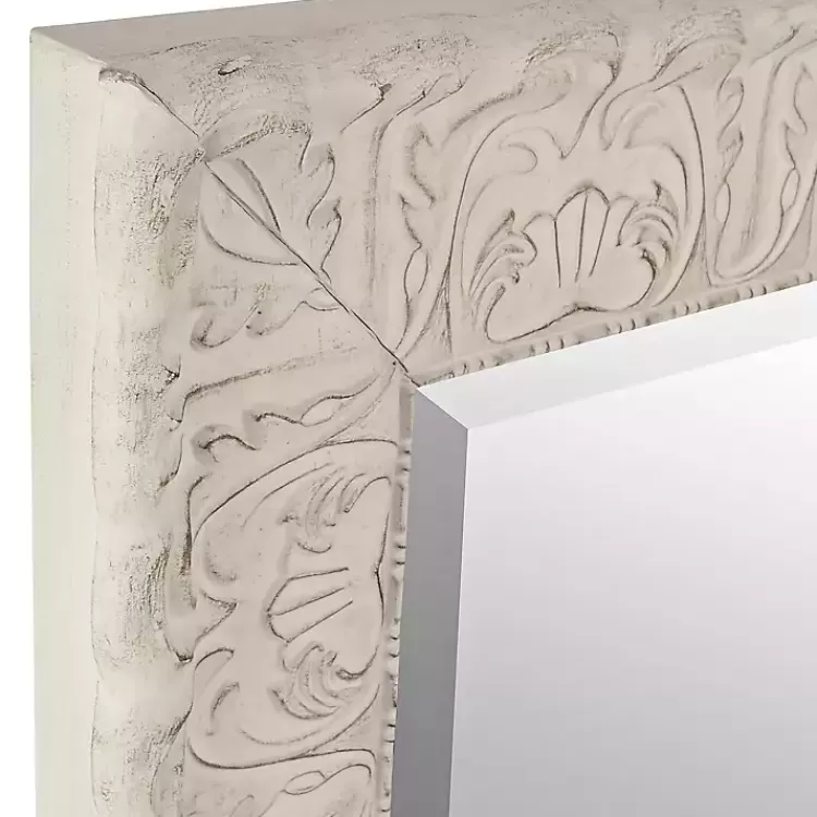 Ornate Distressed Cream Mirror, 29x35>Kirklands Home Hot