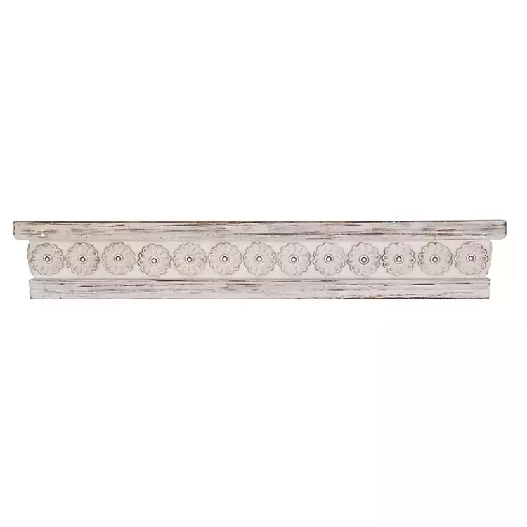 ornate_farmhouse_wooden_wall_shelf__in_3.webp Ornate Farmhouse Wooden Wall Shelf, 36 in.>Kirklands Home Discount
