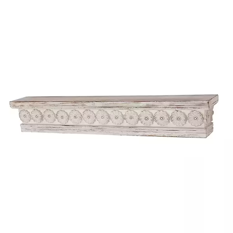 ornate_farmhouse_wooden_wall_shelf__in_4.webp Ornate Farmhouse Wooden Wall Shelf, 36 in.>Kirklands Home Discount