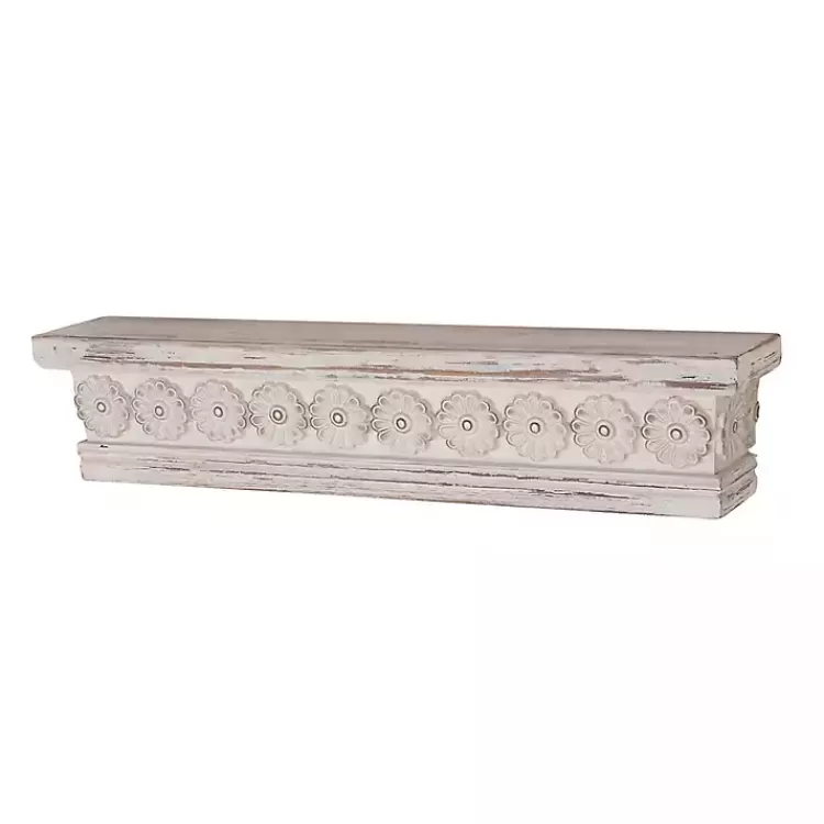 ornate_farmhouse_wooden_wall_shelf__in_5-1.webp Ornate Farmhouse Wooden Wall Shelf, 28 in.>Kirklands Home Outlet