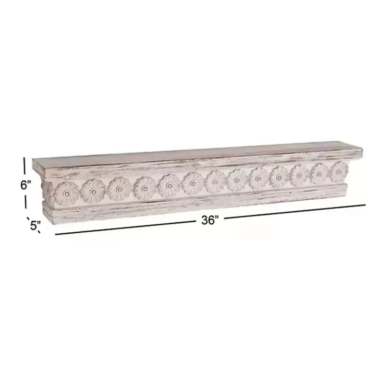 ornate_farmhouse_wooden_wall_shelf__in_6.webp Ornate Farmhouse Wooden Wall Shelf, 36 in.>Kirklands Home Discount