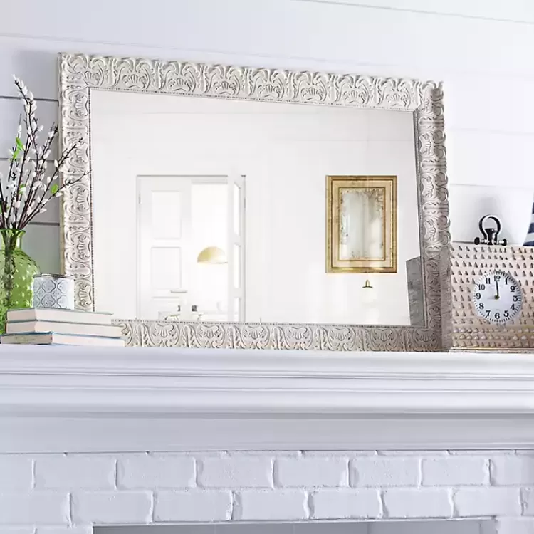 Ornate Ivory Wall Mirror, 31x43 in.>Kirklands Home Discount