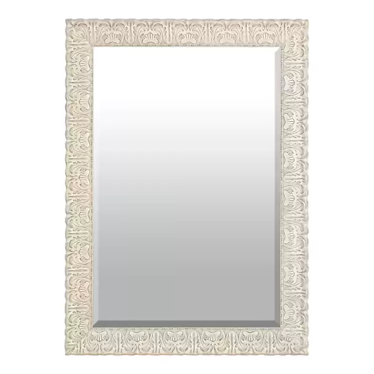 Ornate Ivory Wall Mirror, 31x43 in.>Kirklands Home Discount