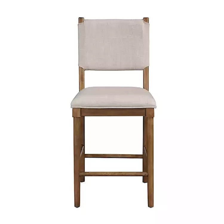 Oslo Cream Upholstered Counter Stools, Set of 2>Kirklands Home Clearance