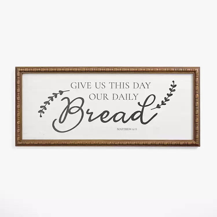 Our Daily Bread Framed Wall Plaque>Kirklands Home Fashion