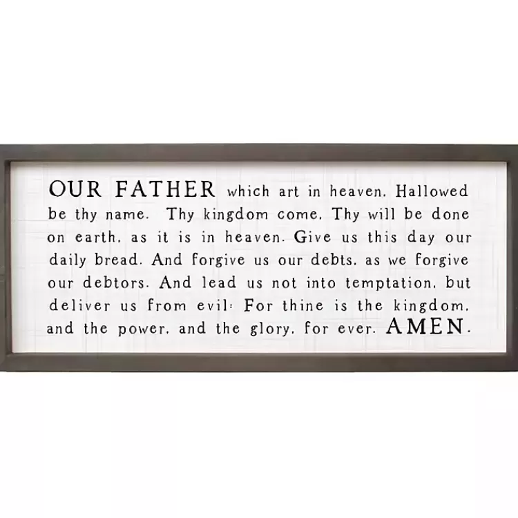 Our Father Framed Wall Plaque>Kirklands Home Outlet