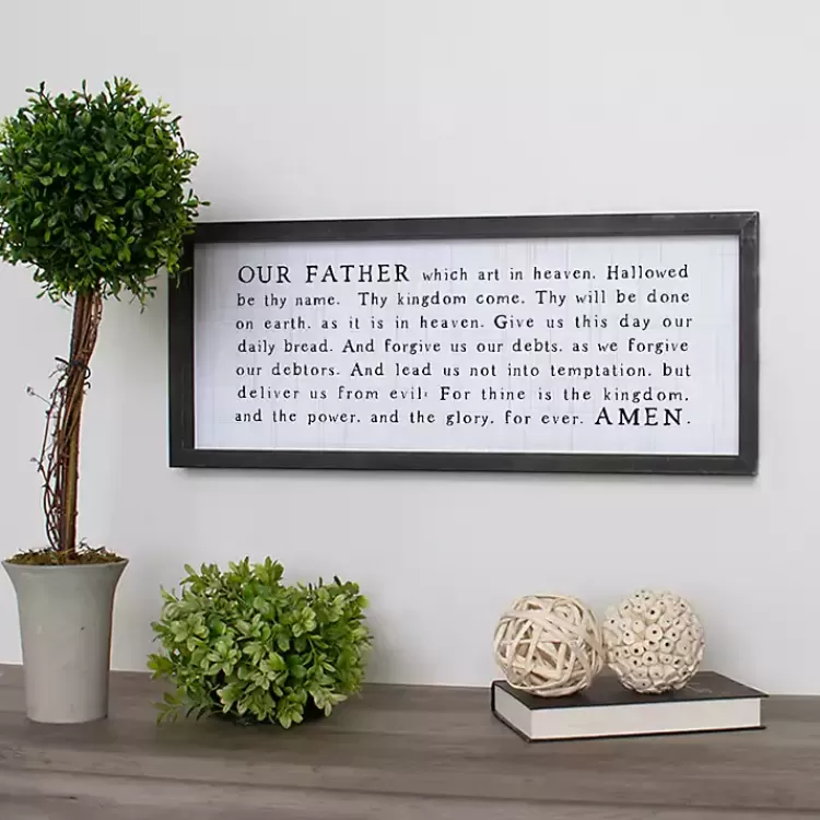 Our Father Framed Wall Plaque>Kirklands Home Outlet