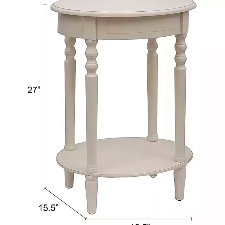 oval_antique_white_accent_table_2.webp Oval Antique Accent Table>Kirklands Home Sale